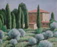 19. Poppiano, Tuscany, 2000<br>Oil on canvas - 19.5" x 23.5" (50 x 60 cm)