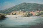 20. Compiobbi, Tuscany, 2002<br>Oil on canvas - 19.5" x 27.5" (50 x 70 cm)