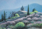 34. Chapel on Elba Island, Tuscany, 2002<br>
Oil on canvas, 19.5" x 27.5" (50 x 70 cm)