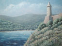 36. Lighthouse on Elba Island, Tuscany, 2003<br>
Oil on canvas, 23.5" x 31.5" (60 x 80 cm)