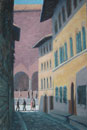 2. Nearby Santa Croce, Florence, 2005<br>
Oil on canvas, 23.5" x 15.5" (60 x 40 cm)