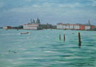 70. Skyline, Venice, 2000<br>
Oil on canvas, 19.5" x 27.5" (50 x 70 cm)