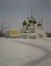 796. Russia, Church in Jaroslav, 2001<br>
Watercolor - 15.5 x 11.5 (40 x 30 cm)