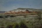 908. USA, Autumn in New Mexico, 2005<br>
Watercolor - 12 x 18 (30 x 45 cm)