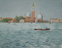 75. San Giorgio and La Salute, Venice, 2004<br>
Watercolor, 12" x 15.5" (30 x 40 cm)