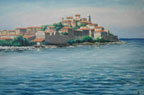 37. Portoferraio, Tuscany, 2000<br>
Oil on canvas, 19.5" x 27.5" (50 x 70 cm)