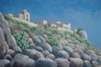 85. Ginostra, Stromboli, 2003<br>
Oil on canvas, 15.5" x 23.5" (40 x 60 cm)