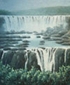 101. Iguau Falls, Brazil, 2001<br>
Oil on canvas, 23.5" x 19.5" (60 x 50 cm)