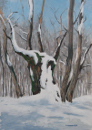 1107. Winter, 2010<br>Oil on Canvas, 27" x 19" (70 x 50 cm)