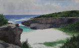996. Rodrigues Isle, Trou d’Argent, 2007<br>
Watercolor - 13.5 x 19.5 (33 x 50 cm)