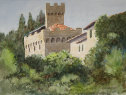 1031. Tuscany, Firenzuola, 2009<br>
Watercolor - 11.5 x 15.5 (30 x 40 cm)