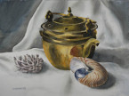 1078. Still-life with a Shell, 2010<br>Watercolor,  11" x 15" (28 x 38 cm)